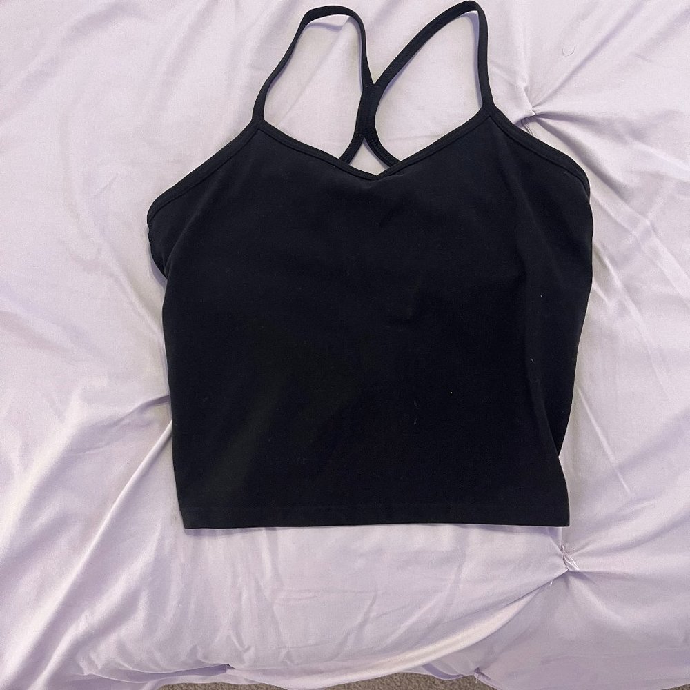 Athleta Girl Black Racerback Top